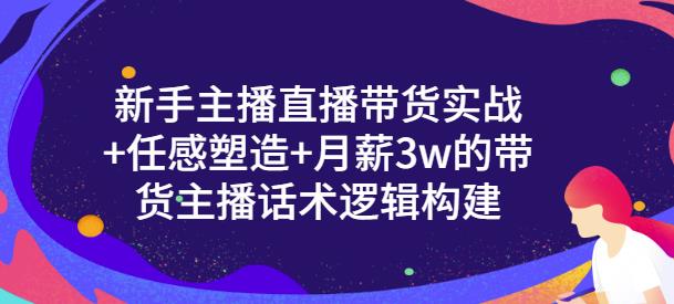 新手主播直播带货实战+信任感塑造+月薪3w的带货主播话术逻辑构建|琦哥资源