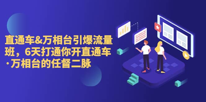 直通车+万相台引爆流量班，6天打通你开直通车·万相台的任督 二脉|琦哥资源