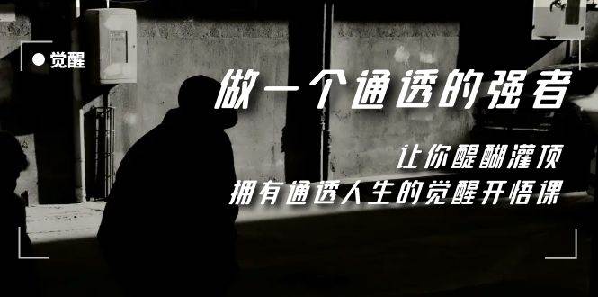 觉醒-做一个通透强者，让你醍醐灌顶，拥有通透人生，掌握强大的秘密|琦哥资源