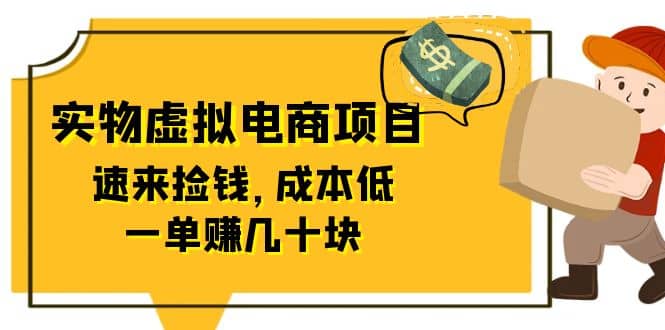 东哲日记：全网首创实物虚拟电商项目，速来捡钱，成本低，一单赚几十块！|琦哥资源