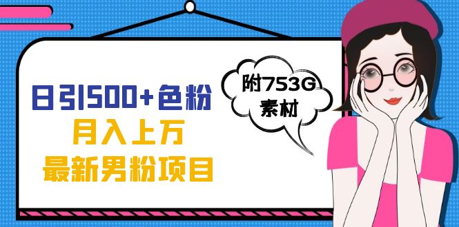 日引500+色粉轻松月入上万九月份最新男粉项目（附753G素材）|琦哥资源