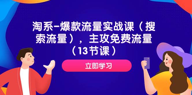 淘系-爆款流量实战课（搜索流量），主攻免费流量（13节课）|琦哥资源