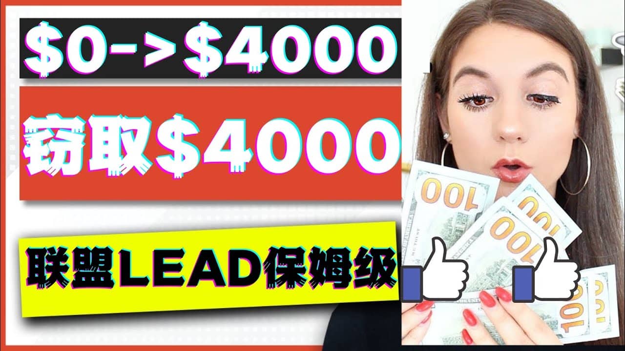 2023国外联盟项目实操保姆级教程：月入4000美元，适合初学者|琦哥资源