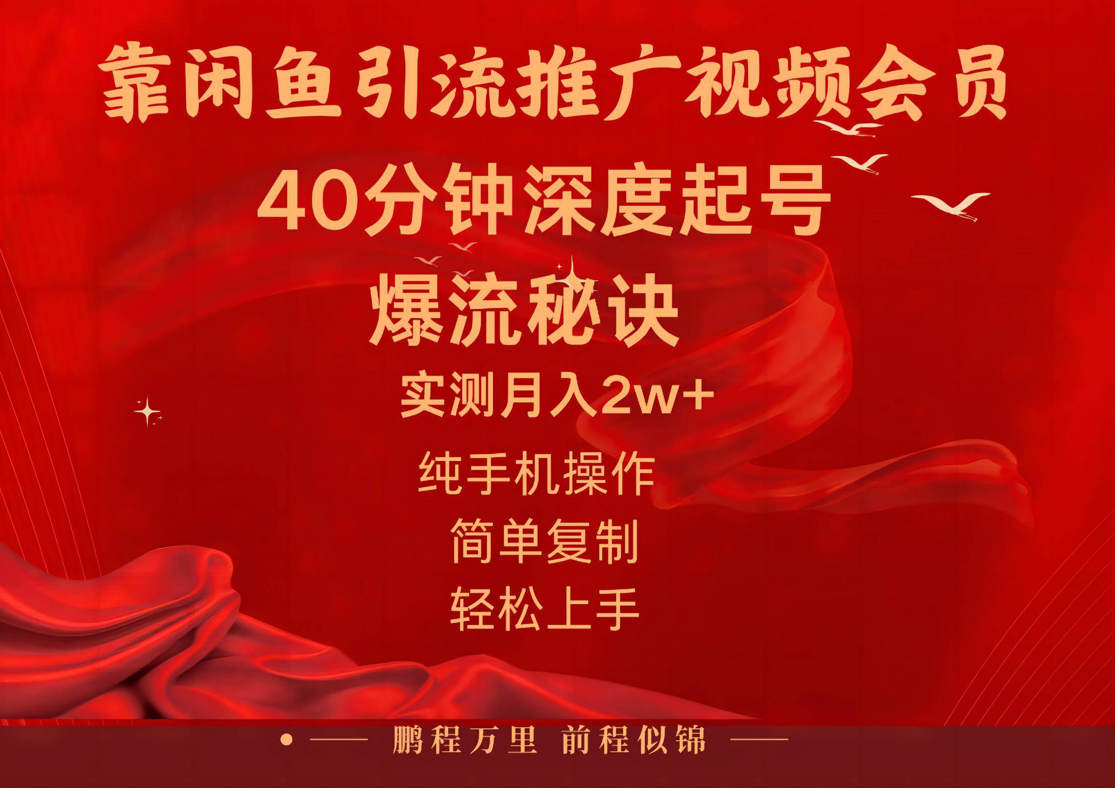 闲鱼暴力引流推广视频会员，能做到日入2W+，操作简单|琦哥资源