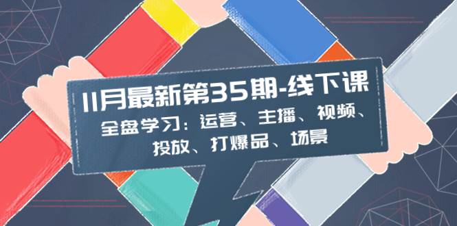 11月最新-35期-线下课：全盘学习：运营、主播、视频、投放、打爆品、场景|琦哥资源