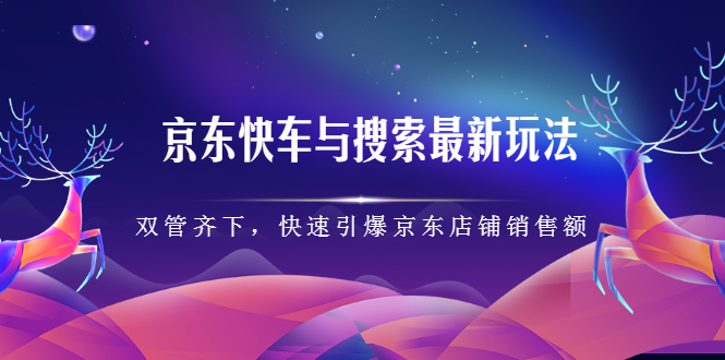 京东快车与搜索最新玩法，四个维度抢占红利，引爆京东平台|琦哥资源