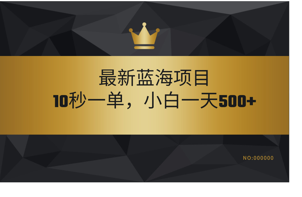 最新蓝海项目，视频审核玩法，10秒一单，不限时间，不限单量，新手小白一天500+|琦哥资源