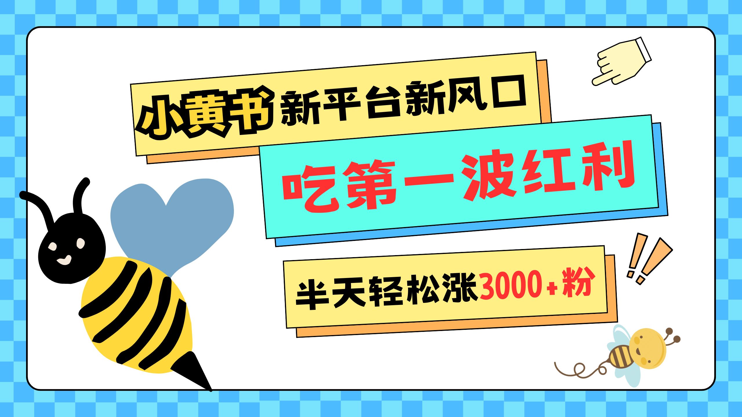 网易版小红书重磅来袭，新平台新风口，管理宽松，半天轻松涨3000粉，第一波红利等你来吃|琦哥资源