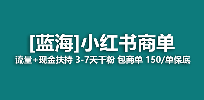 【蓝海项目】小红书商单项目，7天就能接广告变现，稳定一天500+保姆级玩法|琦哥资源