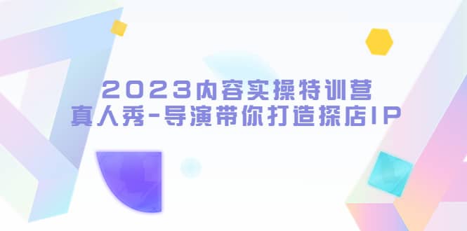 2023内容实操特训营，真人秀-导演带你打造探店IP|琦哥资源