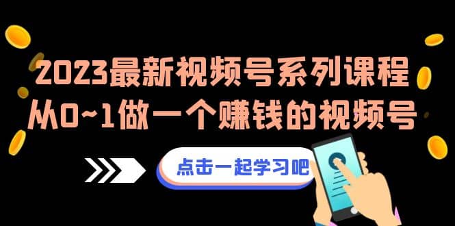 2023最新视频号系列课程，从0~1做一个赚钱的视频号（8节视频课）|琦哥资源