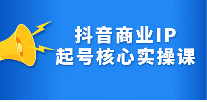 抖音商业IP起号核心实操课，带你玩转算法，流量，内容，架构，变现|琦哥资源