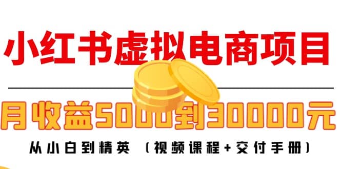 小红书虚拟电商项目：从小白到精英 (视频课程+交付手册)|琦哥资源