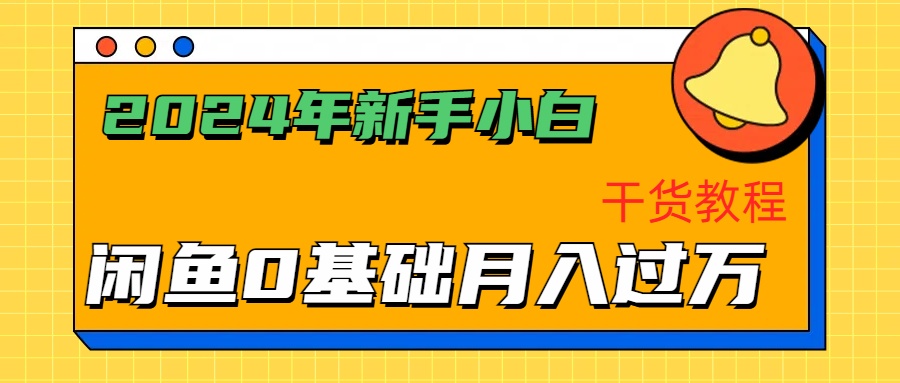 2024年新手小白如何通过闲鱼轻松月入过万-干货教程|琦哥资源