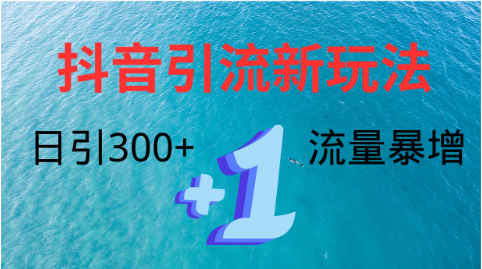 创业粉高效引流，抖音工具号玩法4.0，日引300+|琦哥资源