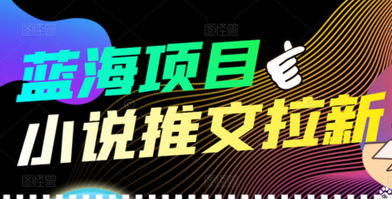 【高端精品】外面收费6880的小说推文拉新项目，个人工作室可批量做|琦哥资源