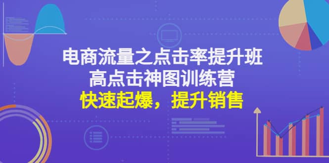 电商流量之点击率提升班+高点击神图训练营：快速起爆，提升销售|琦哥资源