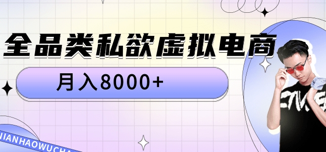 全品类私域虚拟电商，月入8000+|琦哥资源