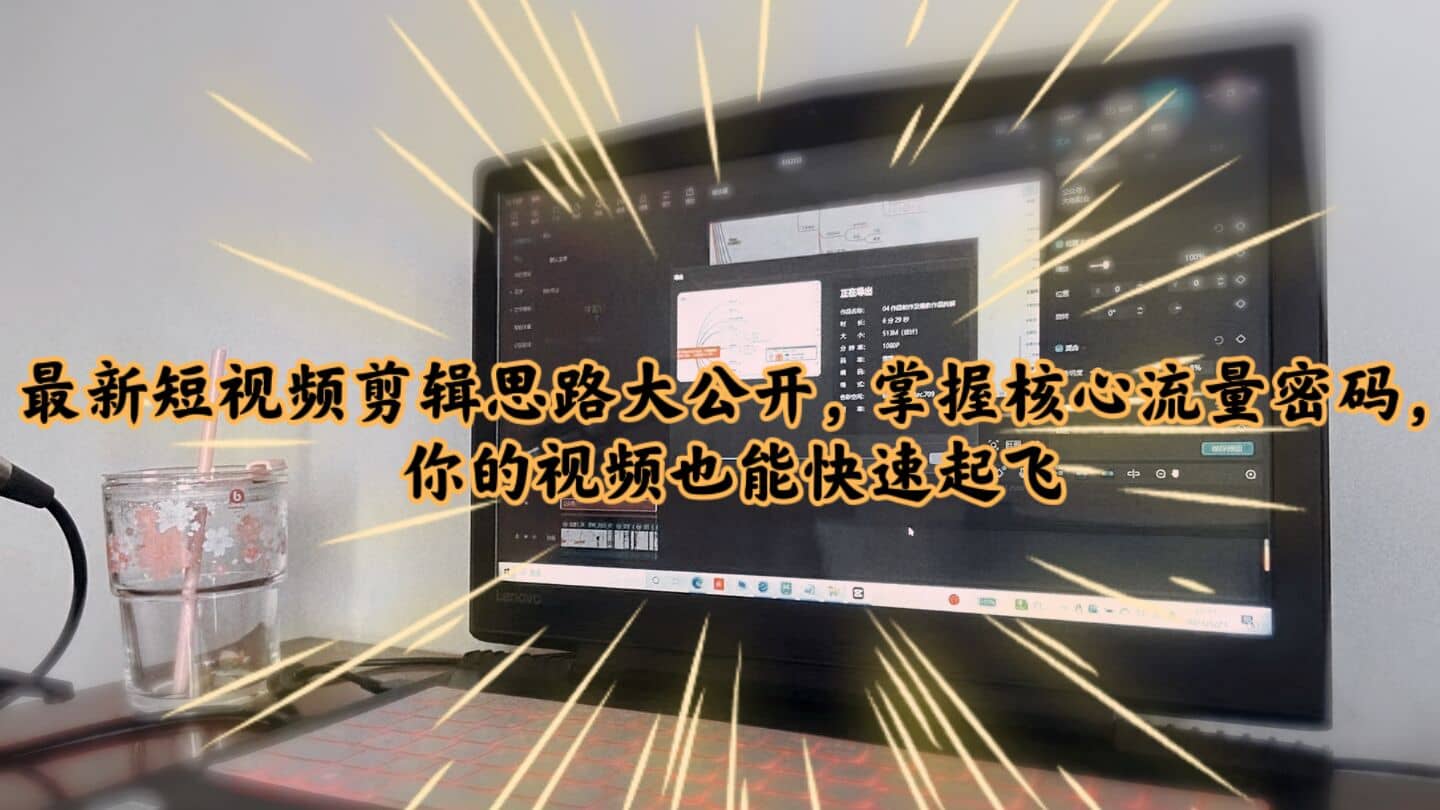 最新短视频剪辑思路大公开，掌握核心流量密码，你的视频也能快速起飞|琦哥资源