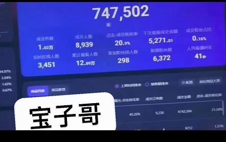 宝子哥无人直播，半无人直播，Obs+伴侣玩法，快速打标签+养鱼|琦哥资源