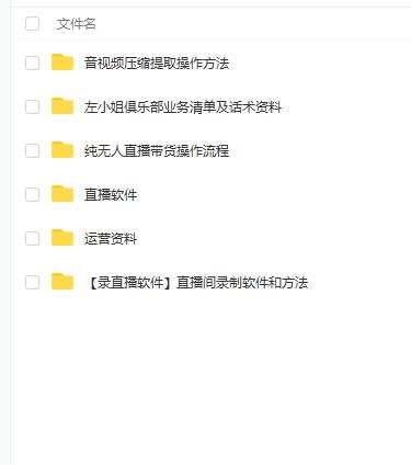 左小姐-直播带货俱乐部十三行、无人直播，全套教程附：工具、文档、话术资料|琦哥资源