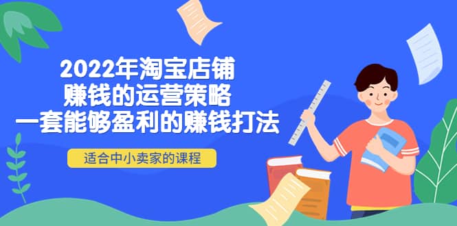 2022年淘宝店铺赚钱的运营策略：一套能够盈利的赚钱打法，适合中小卖家|琦哥资源