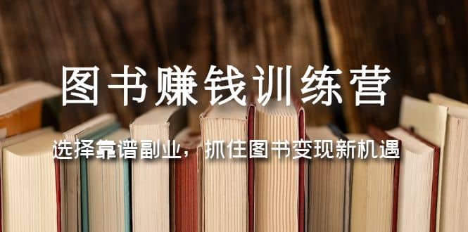 图书赚钱训练营：选择靠谱副业，抓住图书变现新机遇|琦哥资源