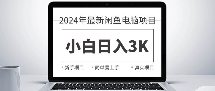 2024最新闲鱼卖电脑项目，新手小白日入3K+，最真实的项目教学|琦哥资源