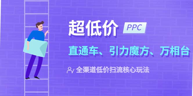 2023超低价·ppc—“直通车、引力魔方、万相台”全渠道·低价扫流核心玩法|琦哥资源