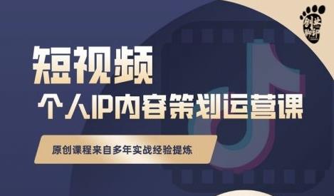 抖音短视频个人ip内容策划实操课，真正做到普通人也能实行落地|琦哥资源