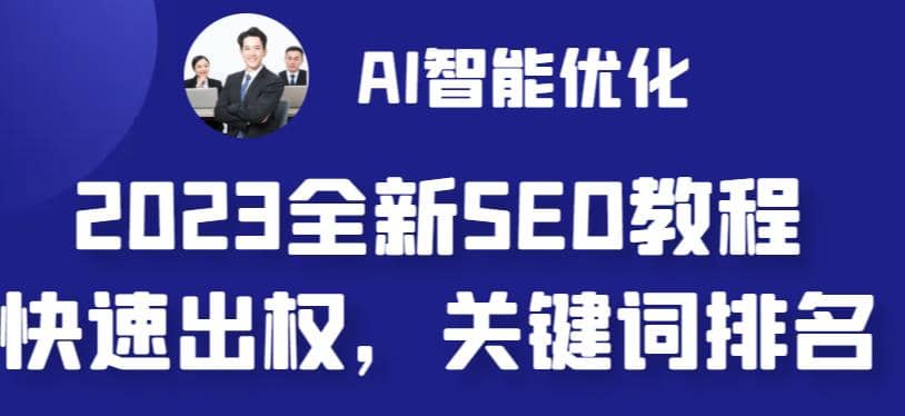 2023最新网站AI智能优化SEO教程，简单快速出权重，AI自动写文章+AI绘画配图|琦哥资源