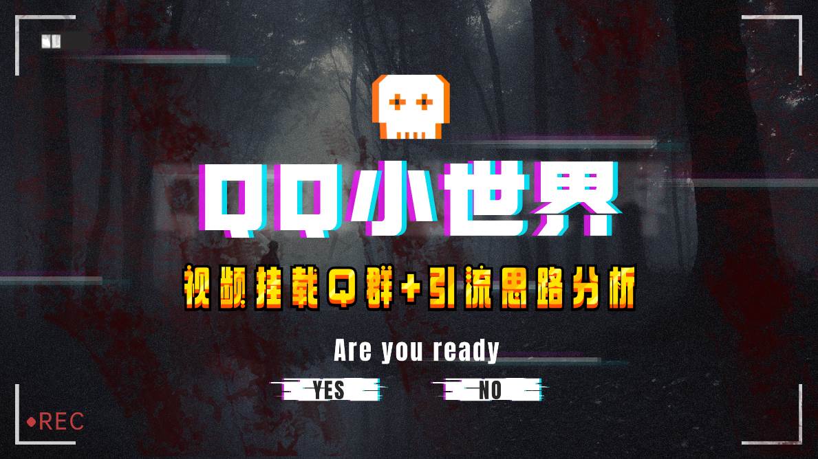 【全网首发】QQ小世界_Q群挂载教程+引流思路分析|琦哥资源