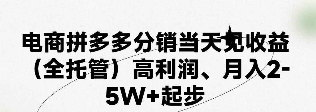 最新拼多多模式日入4K+两天销量过百单，无学费、 老运营代操作、小白福…|琦哥资源