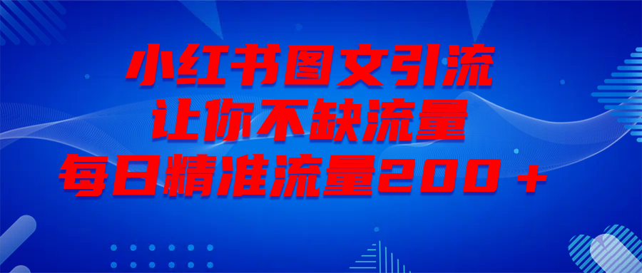 最新！小红书图文引流，全面解析日引300私域流量，是怎样做到的！|琦哥资源