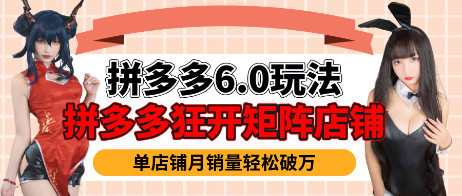 拼多多虚拟商品暴利6.0玩法，轻松实现月入过万|琦哥资源
