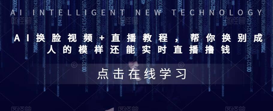 AI换脸视频+直播教程 帮你换成别人的模样还能实时直播撸钱 (教程+配套资料)|琦哥资源