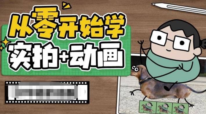 从零开始学实拍加动画，实拍加动画创意教程（49节视频课）|琦哥资源