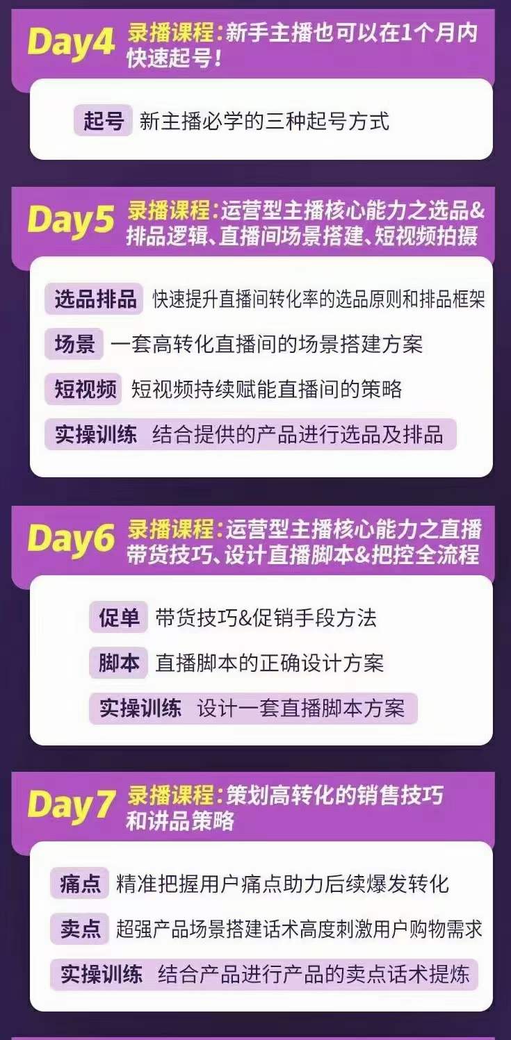 图片[2]|金牌主播实战进阶营 普通人也能快速变身金牌带货主播 (价值3980)|琦哥资源
