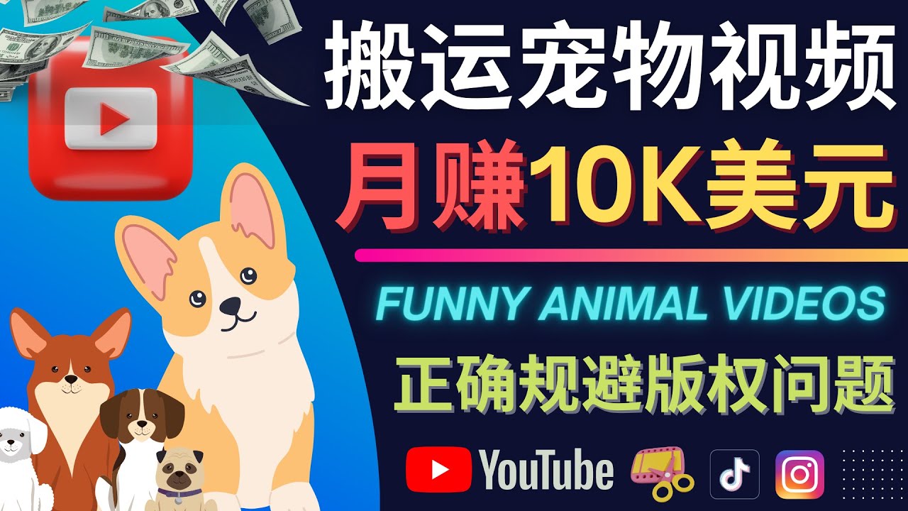搬运TIKTOK视频到YouTube，并进行二次创作，月赚1万美元以上|琦哥资源