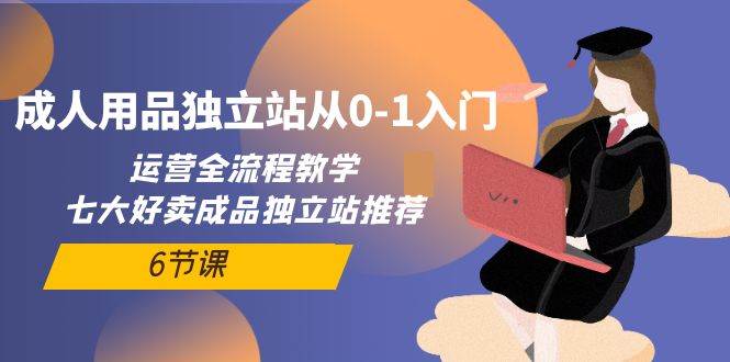 成人用品独立站从0-1入门，运营全流程教学，七大好卖成品独立站推荐-6节课|琦哥资源