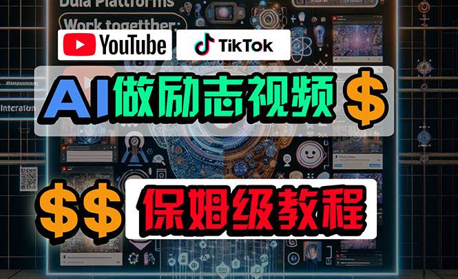 利用AI制作励志视频，在YouTube和TikTok赚钱，小白可做（附工具）|琦哥资源