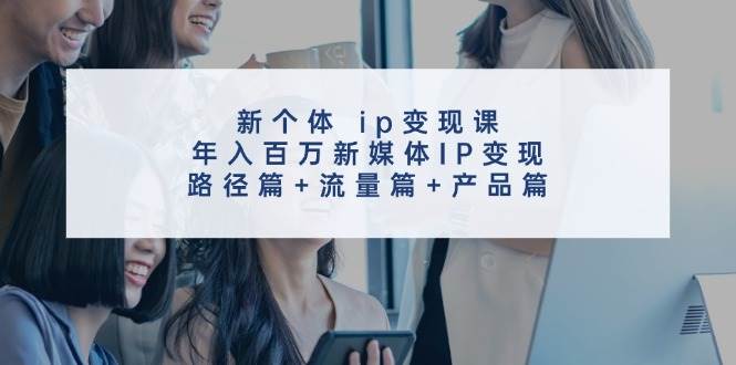新个体 ip变现课，年入百万新媒体IP变现，路径篇+流量篇+产品篇|琦哥资源