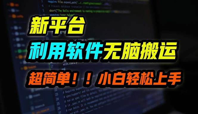 B站平台用软件无脑搬运，月赚10000+，小白也能轻松上手|琦哥资源