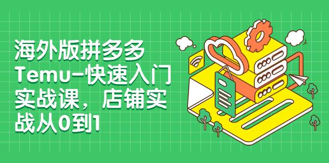 海外版拼多多Temu-快速入门实战课，店铺实战从0到1（12节课）|琦哥资源