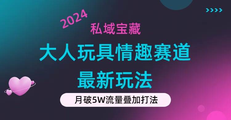 私域宝藏：大人玩具情趣赛道合规新玩法，零投入，私域超高流量成单率高|琦哥资源