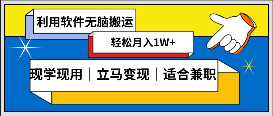 低密度新赛道 视频无脑搬 一天1000+几分钟一条原创视频 零成本零门槛超简单|琦哥资源