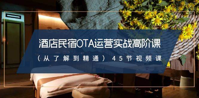 酒店民宿-OTA运营实战高阶课（从了解到精通）45节视频课|琦哥资源