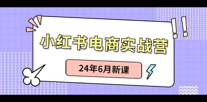 小红书电商实战营：小红书笔记带货和无人直播，24年6月新课|琦哥资源