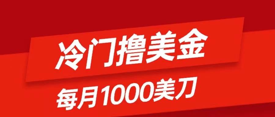 冷门撸美金项目：只需无脑发帖子，每月1000刀，小白轻松掌握|琦哥资源