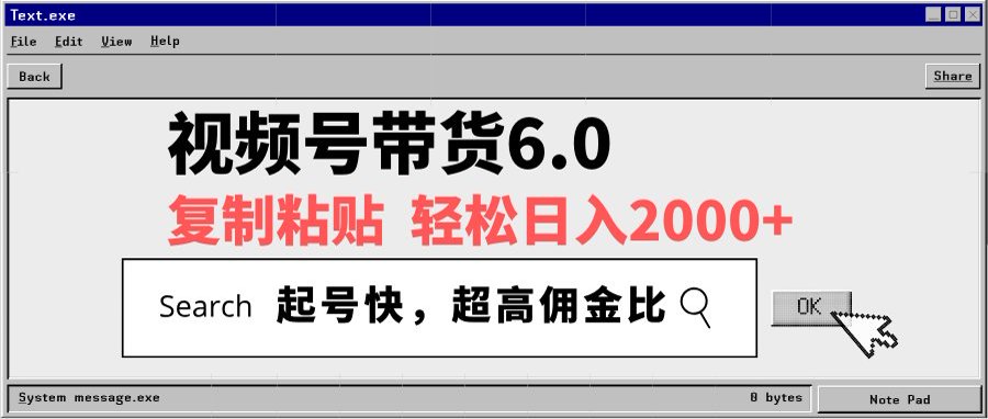 视频号带货6.0玩法，短视频打爆直播间纯自然流，不付费，条条作品上热门，爆率100%，新手小白轻松日入2000+保姆级教程|琦哥资源